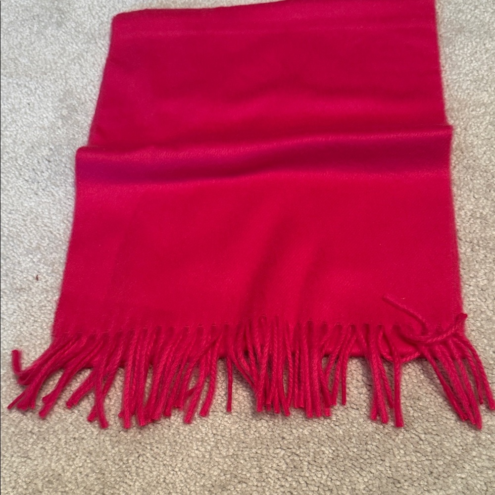 Elegant Pink Fringe Scarf